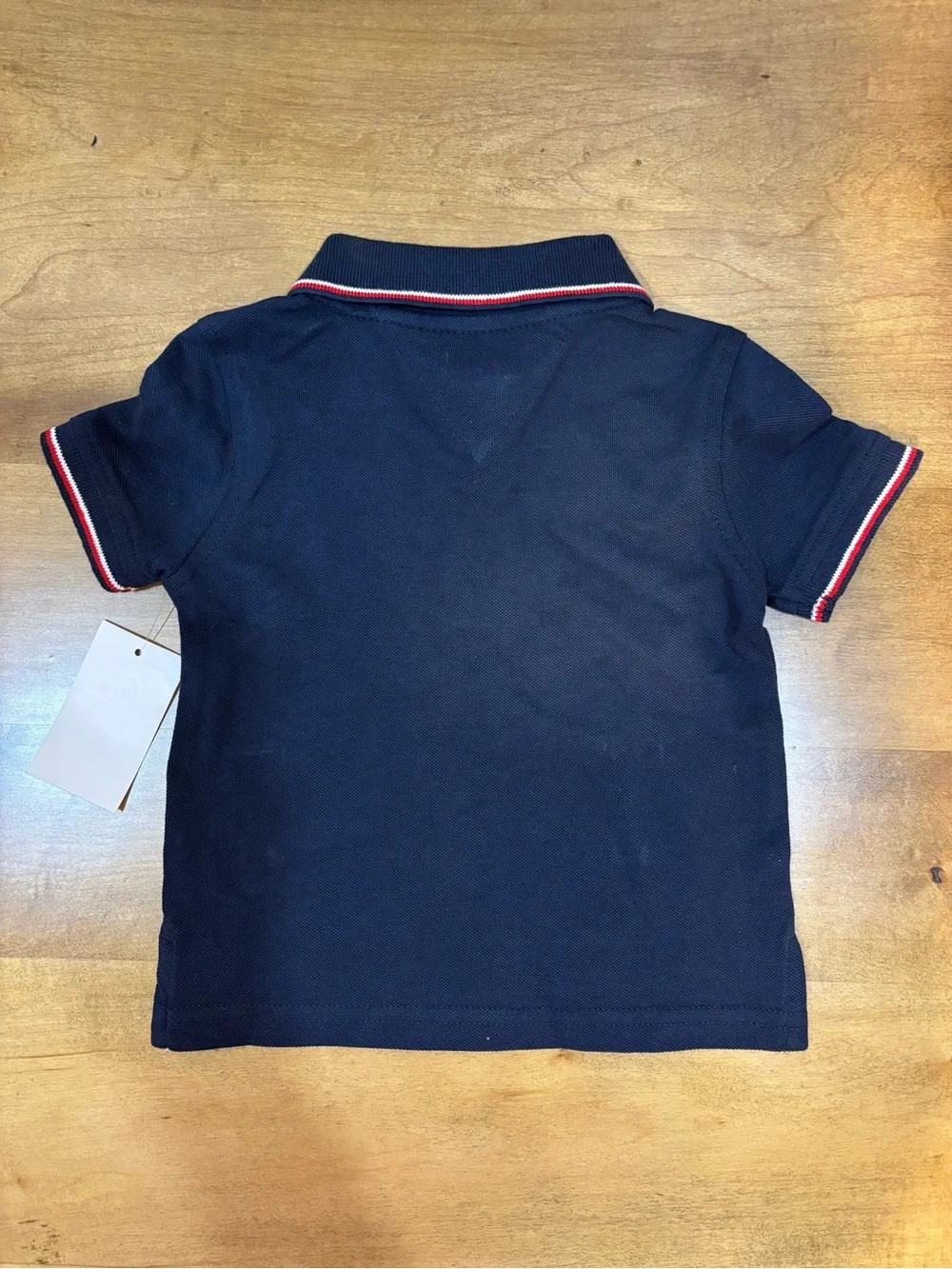 Tommy Hilfiger Navy Polo with Red & White Trim 12M